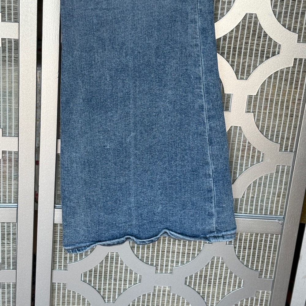 Abercrombie & Fitch Blue Flare Wide Leg Jeans - Picture 2 of 10